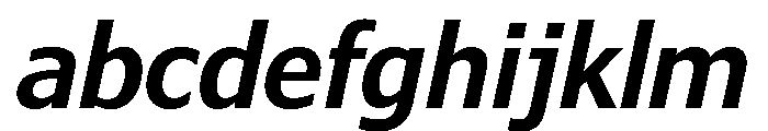 Verdana Pro Condensed Semi Bold Italic FONT