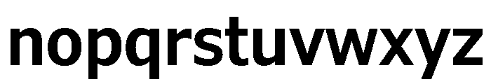 Verdana Pro Condensed Semi Bold Font LOWERCASE