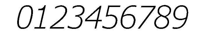 Verdana Pro Light Italic Font OTHER CHARS