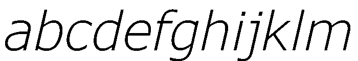 Verdana Pro Light Italic FONT