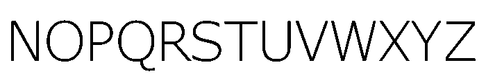 Verdana Pro Light Font UPPERCASE