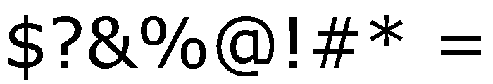 Verdana Pro Regular Font OTHER CHARS