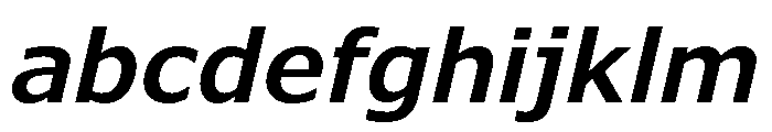 Verdana Pro Semi Bold Italic FONT