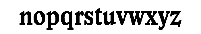 Veronese Condensed Bold Font LOWERCASE