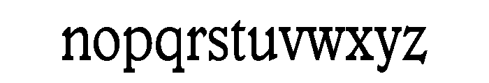 Veronese Condensed Book Font LOWERCASE