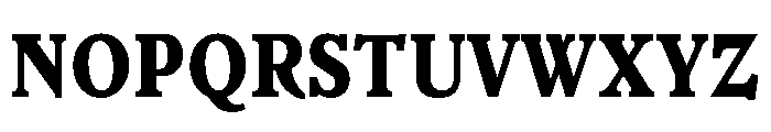 Veronese Condensed Extra Bold Font UPPERCASE