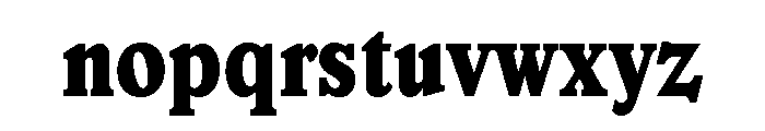 Veronese Condensed Extra Bold Font LOWERCASE