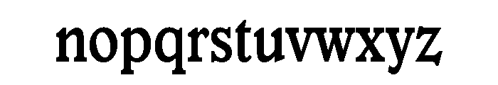Veronese Condensed Medium Font LOWERCASE
