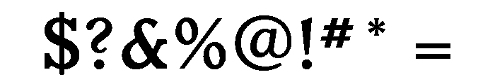 Veronese Medium Font OTHER CHARS
