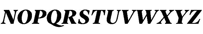 Vesterbro Extra Bold Italic Font UPPERCASE