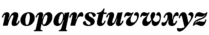 Vesterbro Extra Bold Italic Font LOWERCASE