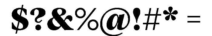 Vesterbro Extra Bold Font OTHER CHARS