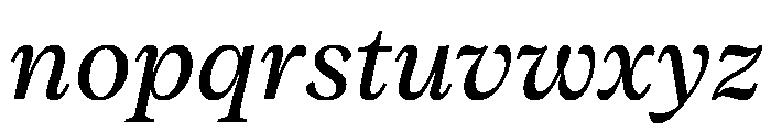 Vesterbro Italic Font LOWERCASE