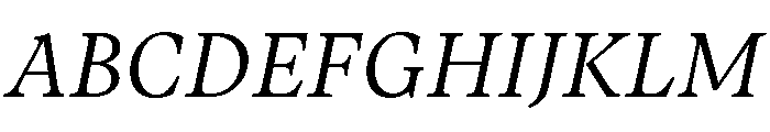 Vesterbro Light Italic Font UPPERCASE