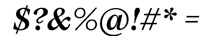 Vesterbro Medium Italic Font OTHER CHARS