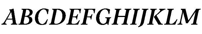 Vesterbro Medium Italic Font UPPERCASE