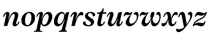 Vesterbro Medium Italic Font LOWERCASE