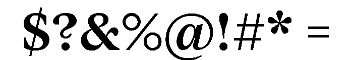 Vesterbro Medium Font OTHER CHARS