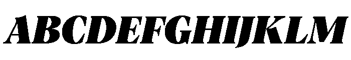 Vesterbro Poster Italic Font UPPERCASE