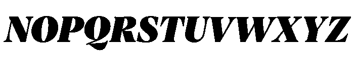 Vesterbro Poster Italic Font UPPERCASE