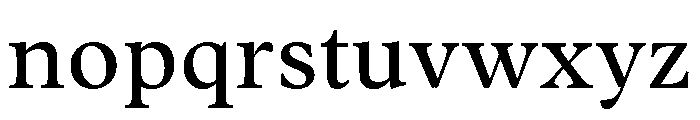Vesterbro Regular Font LOWERCASE