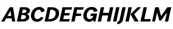 Vesterbro Sans Bold Italic Font UPPERCASE