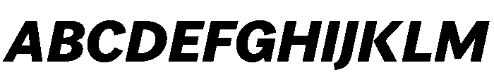 Vesterbro Sans Extra Bold Italic Font UPPERCASE