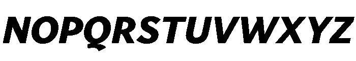 Vesterbro Sans Extra Bold Italic Font UPPERCASE