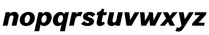 Vesterbro Sans Extra Bold Italic Font LOWERCASE