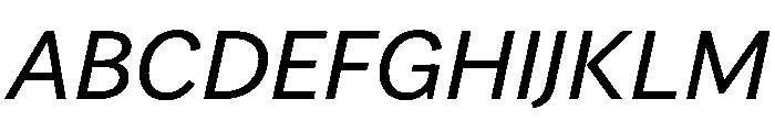 Vesterbro Sans Italic Font UPPERCASE
