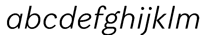 Vesterbro Sans Light Italic FONT