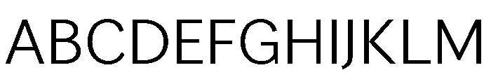 Vesterbro Sans Light Font UPPERCASE