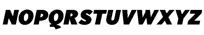 Vesterbro Sans Poster Italic Font UPPERCASE