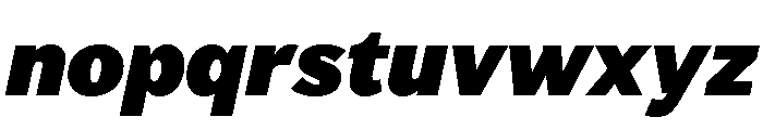 Vesterbro Sans Poster Italic Font LOWERCASE