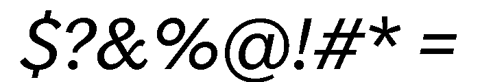 Vesterbro Sans Regular Italic Font OTHER CHARS