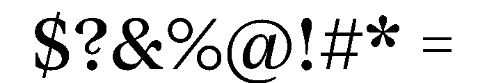 Vesterbro Font OTHER CHARS