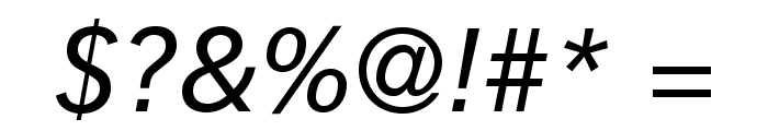 VectoraLTStd-Italic Font OTHER CHARS