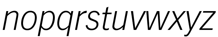 VectoraLTStd-LightItalic Font LOWERCASE