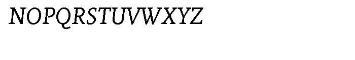 Vekta Serif Black Italic Font UPPERCASE