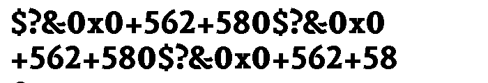 Vekta Serif Black Font OTHER CHARS