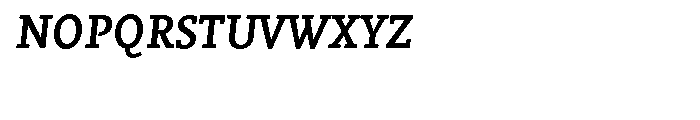 Vekta Serif Bold Italic Font UPPERCASE
