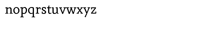 Vekta Serif Book Font LOWERCASE