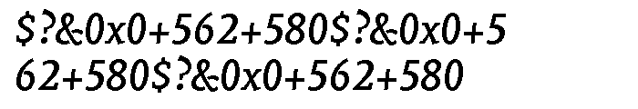 Vekta Serif Medium Italic Font OTHER CHARS