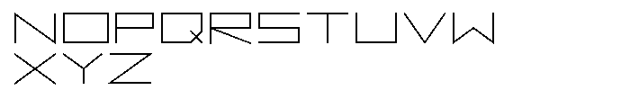 Vektori Wide Bold Font LOWERCASE