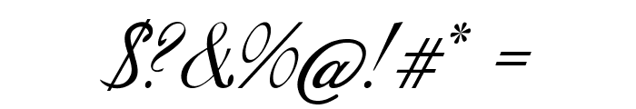 Vellum-Italic Font OTHER CHARS