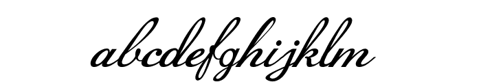 Vellum-Italic Font LOWERCASE