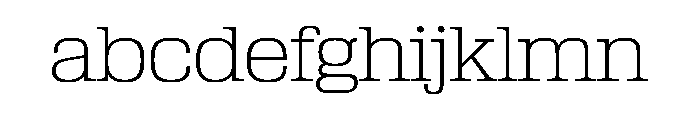 Velo Serif Display Thin Font LOWERCASE