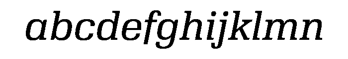 Velo Serif Text Italic Font LOWERCASE