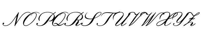 Venezio-Italic Font UPPERCASE