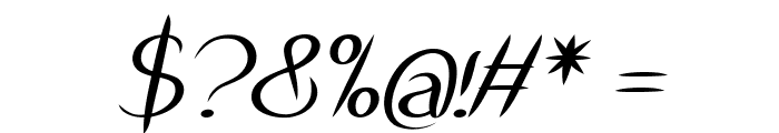 Vergol-BoldItalic Font OTHER CHARS